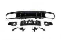 Mercedes C-class W205 2014-2021 Rear diffuser with tips Black (for Coupe design AMG63) photo 2