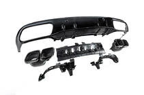 Mercedes C-class W205 2014-2021 Rear diffuser with tips Black (for Coupe design AMG63) photo 5