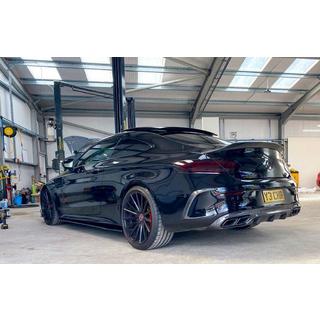 Rear diffuser with tips Black (for Coupe design AMG63) photo 1