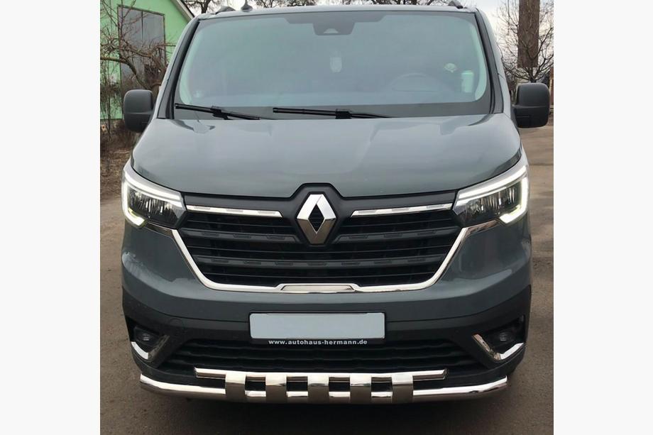 Renault Trafic 2015- Front Bar Shark ST015 (2021+, Stainless Steel) Image