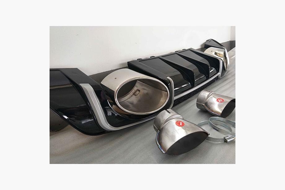 Audi TT 2014-2023 Rear Diffuser with Tips TTRS-Style (2014-2020) Image