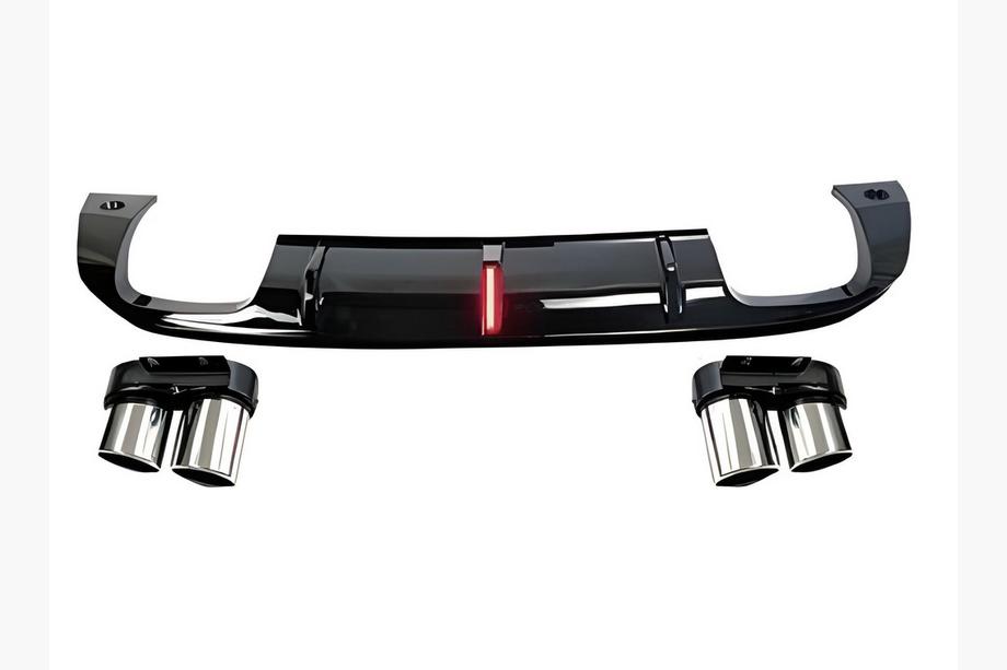 Audi Q2 2016- Rear Diffuser with Exhaust Tips QS-Style (2016-2024) Image