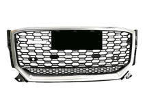 Audi Q2 2016- Front Grille RSQ-Style (2016-2024, Black with Chrome) photo 1