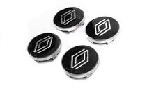 Renault Black wheel center caps with ring (59mm to 55mm, 4 pcs) photo 2
