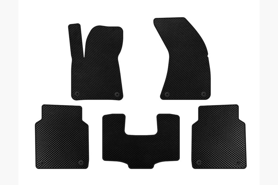 Audi A8 2010-2018 EVA Floor Mats (Long, Black) Image