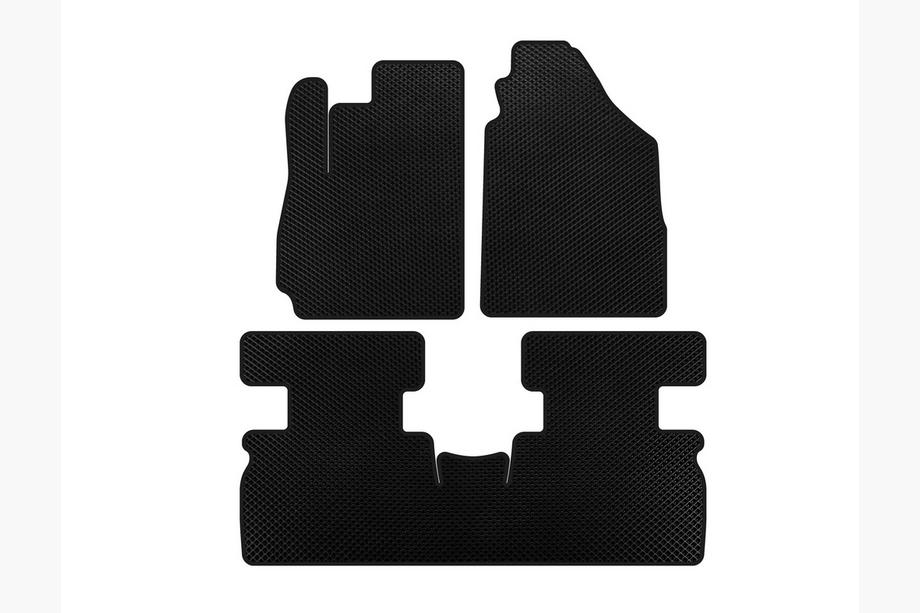 Jetour X70 2018- EVA Floor Mats (2 Rows, Black) Image