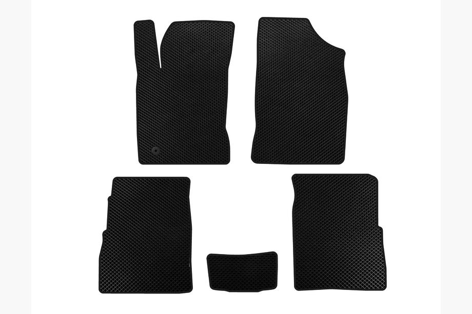Chrysler PT Cruiser 2000-2010 EVA Floor Mats (HB, 5-Door, Facelift, Black) Image