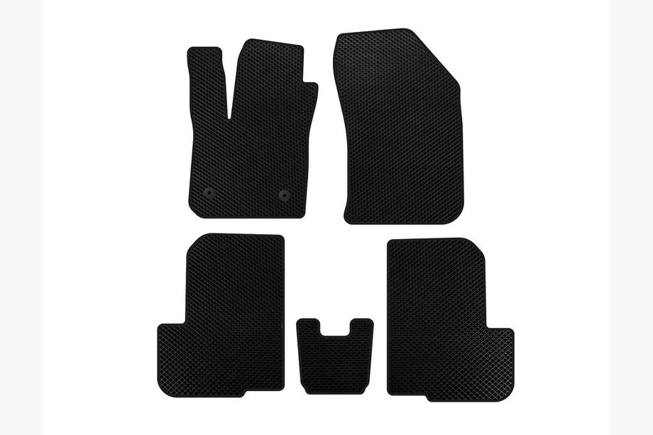 Dacia Lodgy 2012-2022 EVA Floor Mats (2 Rows, 7-Seater, Black) Image