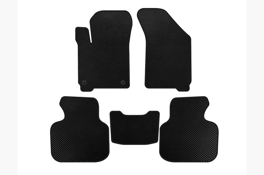 Dodge Journey 2008-2020 EVA Floor Mats (2011-2020, 7-Seater, Black) Image
