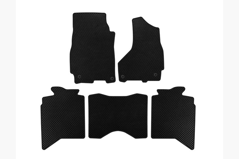Dodge RAM (DS/DJ/D2) 2009–2024 EVA Floor Mats (2013+, 5-Seater, Black) Image