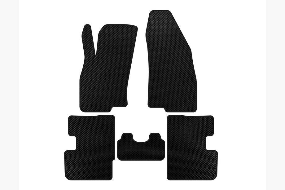 Fiat Punto Grande/EVO 2006-2018 EVA Floor Mats (2011-2018, HB, 3-Door, Black) Image