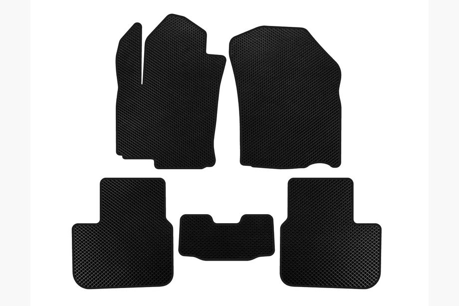Fiat Sedici 2006-2014 EVA Floor Mats (HB, Black) Image