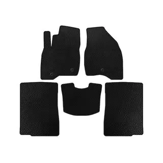 EVA Floor Mats (2015-2017, 2 Rows, 7-Seater, Black)
