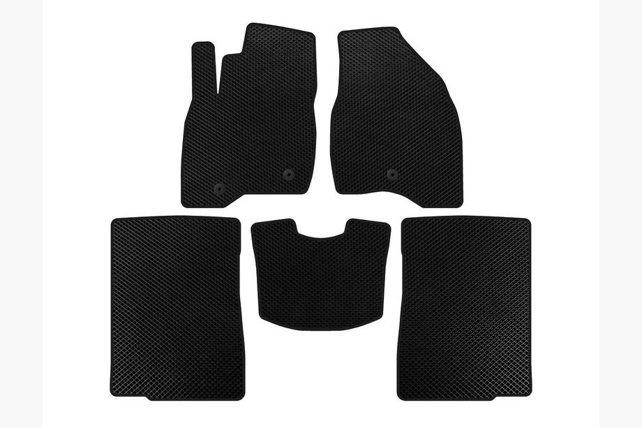 Ford Explorer 2011-2019 EVA Floor Mats (2015-2017, 2 Rows, 7-Seater, Black) Image