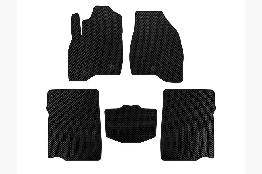 Ford Explorer 2011-2019 EVA Floor Mats (2017-2019, 2nd Row, 7-Seater, Black) Image