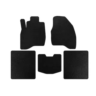 EVA Floor Mats (2015-2019, 5-Seater, Black)