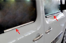 Renault Kangoo 2008–2020 Exterior Window Trim Stainless Steel (4 pcs) 2 pcs, Carmos - Turkish Steel photo 5