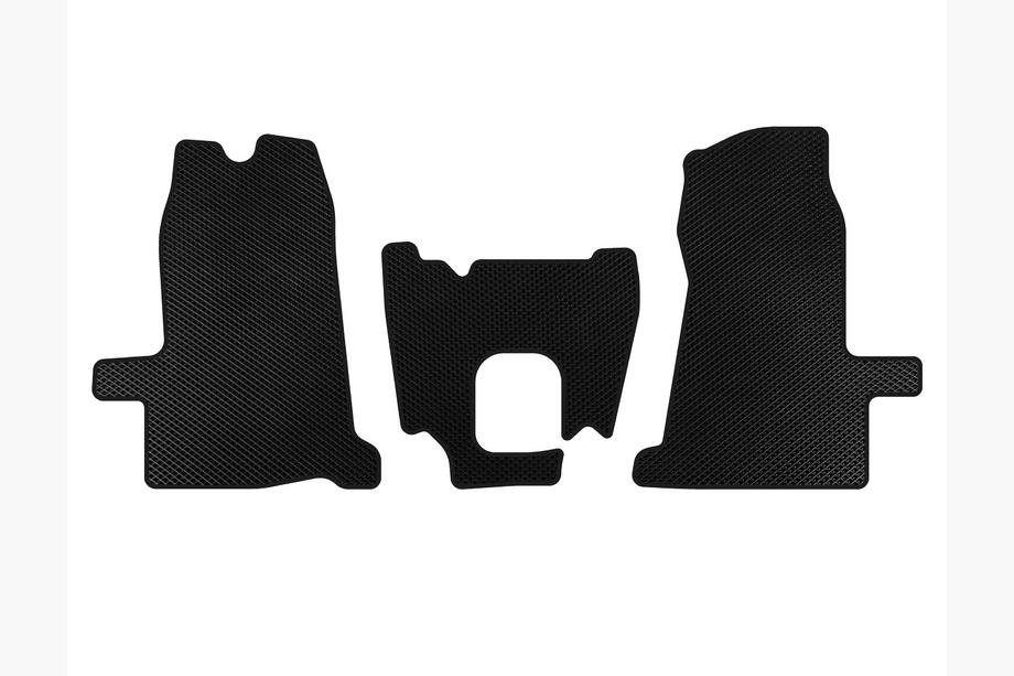 Ford Transit 2000–2014 EVA Floor Mats (2000-2006, 1+1, Manual, Black) Image