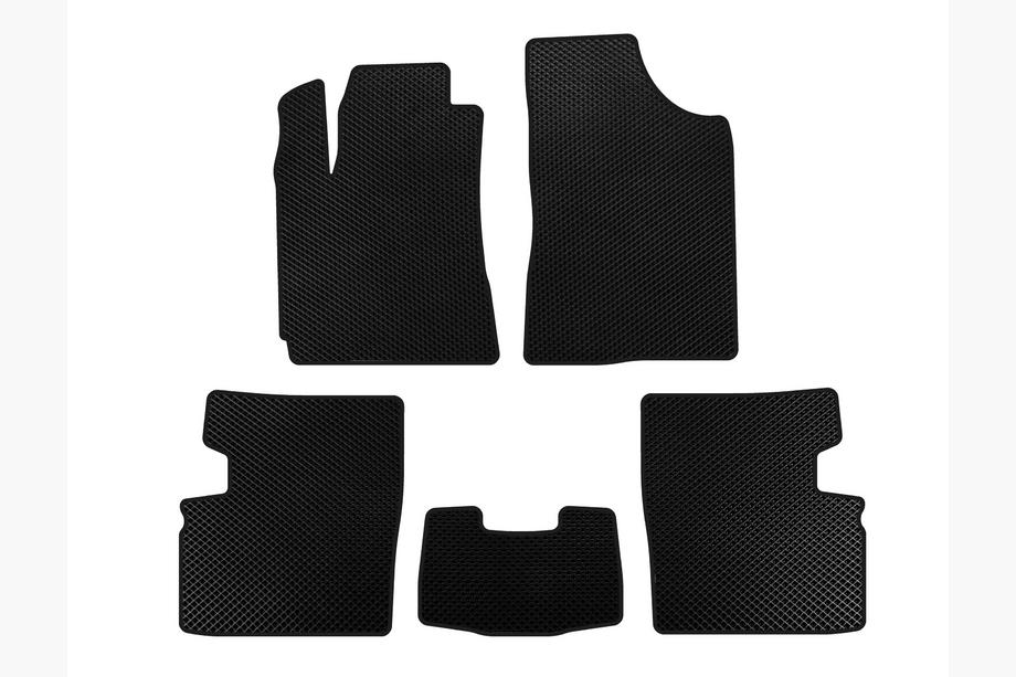 Geely Emgrand EC7 2009- EVA Floor Mats (2009-2014, HB, 5-Door, Black) Image