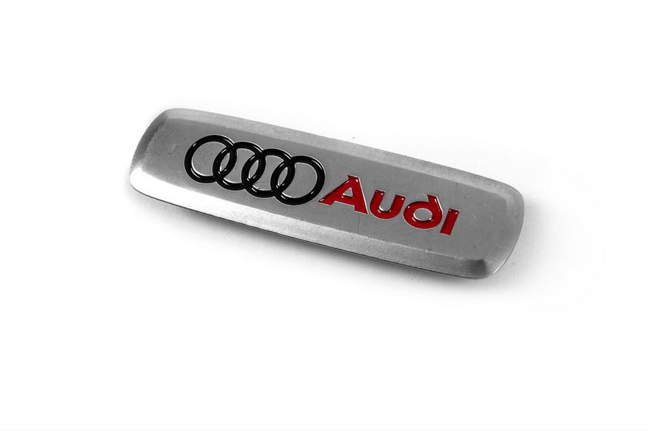 Audi Aluminum Badge for Car Mats (1 pc) Image