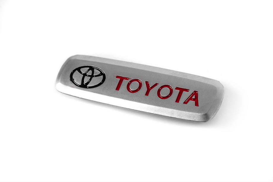 Toyota Aluminum Badge for Car Mats (1 pc) Image