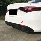 Alfa Romeo Giulia 2016-2022 Rear Bumper Diffuser with Tips V1 (Plastic) photo 3