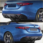Alfa Romeo Giulia 2016-2022 Rear Bumper Diffuser with Tips V1 (Plastic) photo 5