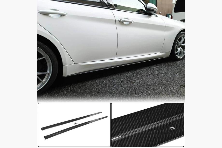 Alfa Romeo Giulia 2016-2022 Side Skirts V2 (for Base/Sport, Carbon) Image