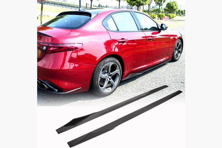 Alfa Romeo Giulia 2016-2022 Side Skirts V3 (for Base/Sport, Carbon) Image