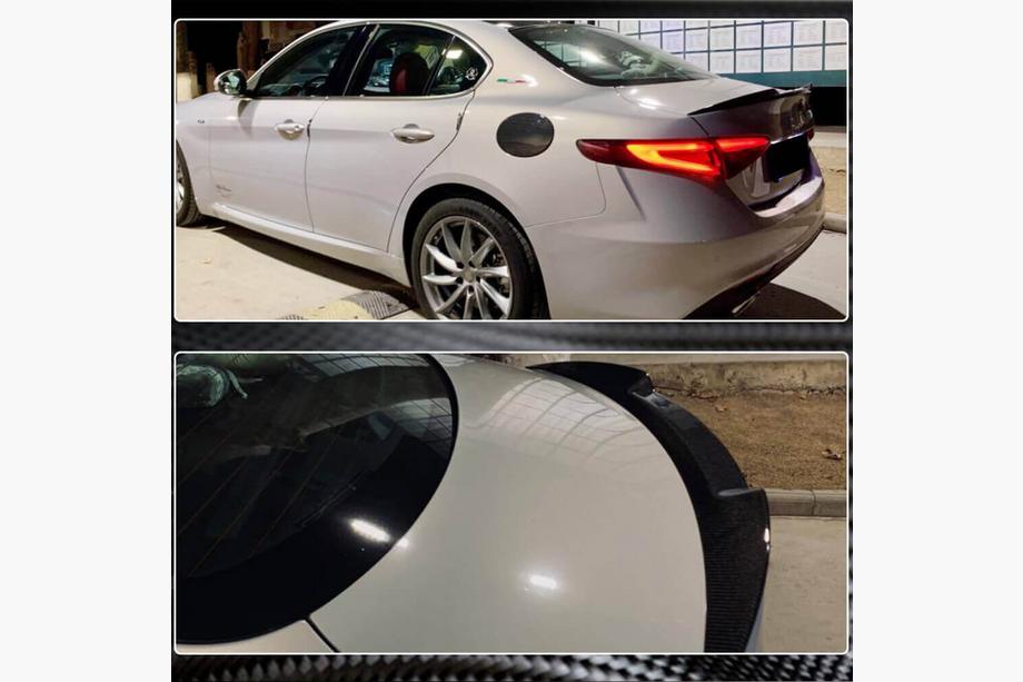 Alfa Romeo Giulia 2016-2022 Spoiler V2 (fiberglass) Image