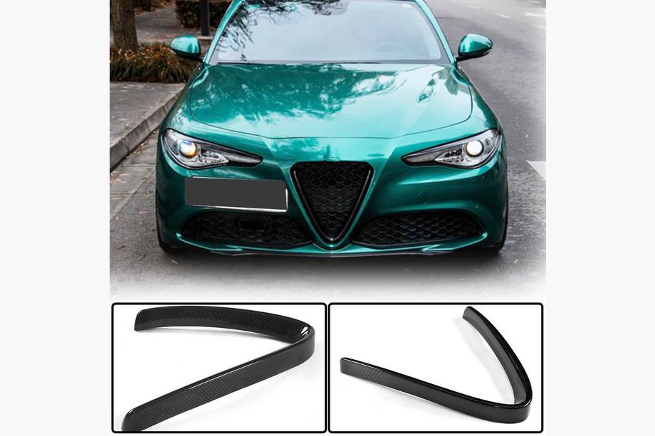 Alfa Romeo Giulia 2016-2022 Grille Cover (for Base, Dry Carbon) Image