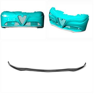 Front Bumper Lip V1 Add-on (for Base, Carbon) Alfa Romeo Giulia 2016-2022 photo 2