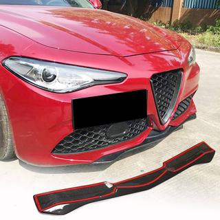 Front Bumper Lip Spoiler (for Sport, Carbon) Alfa Romeo Giulia 2016-2022 photo 1