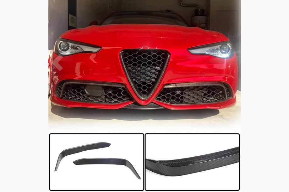 Alfa Romeo Giulia 2016-2022 Fog Light Covers (for Sport, Carbon) Photo 2