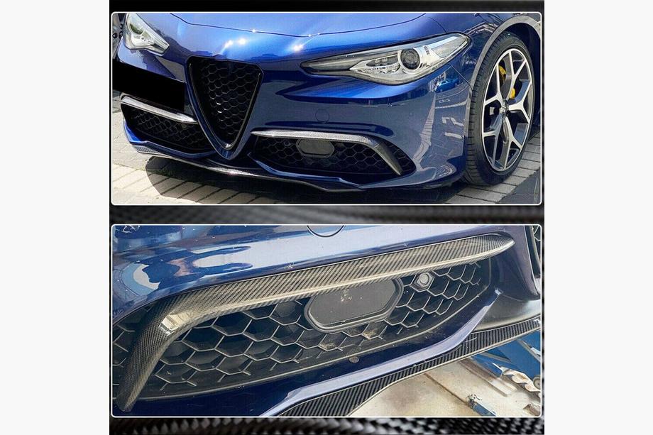 Alfa Romeo Giulia 2016-2022 Fog Light Covers (for Sport, Carbon) Photo 5