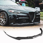 Alfa Romeo Giulia 2016-2022 Front Bumper Lip Carbon V2 (Carbon) photo 1