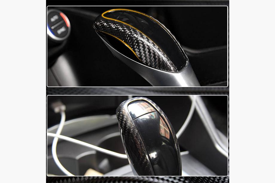 Alfa Romeo Giulia 2016-2022 Gear Shift Knob Cover (Dry Carbon) Photo 5