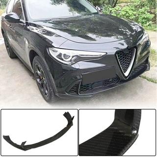 Front lip spoiler (for Base, 2017-2023, Carbon) Alfa Romeo Stelvio 2016- photo 1