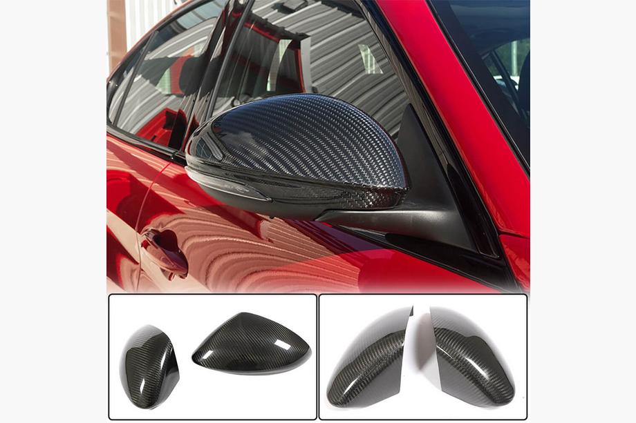 Alfa Romeo Stelvio 2016- Mirror Covers (2017-2023, Dry Carbon) Image