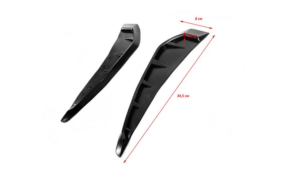 Universal Vent Fender Trim Type-E (Dummy, 2 pcs, Rubber) Photo 4