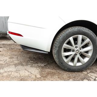 Universal Flap Rear Bumper Extensions Type-A (2 pcs, Gloss Black, ABS Plastic) photo 3