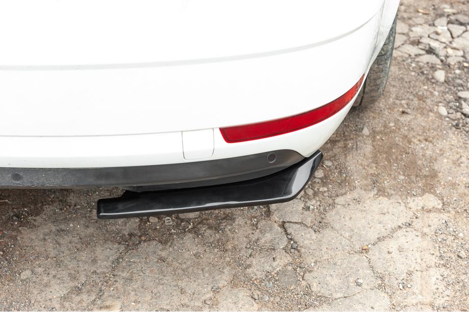 Universal Flap Rear Bumper Extensions Type-A (2 pcs, Gloss Black, ABS Plastic) Photo 14