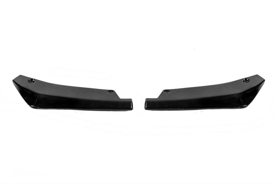 Universal Flap Rear Bumper Extensions Type-A (2 pcs, Gloss Black, ABS Plastic) Photo 4