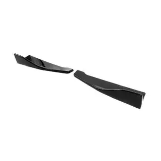 Universal Flap Rear Bumper Extensions Type-B (2 pcs, Gloss Black, ABS Plastic) photo 3