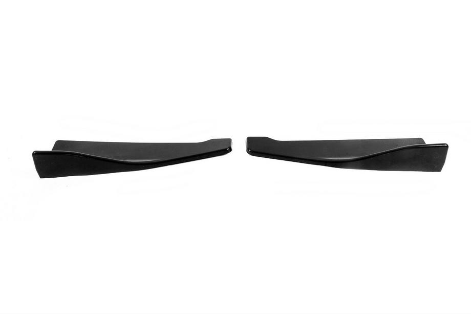 Universal Flap Rear Bumper Extensions Type-B (2 pcs, Gloss Black, ABS Plastic) Photo 1