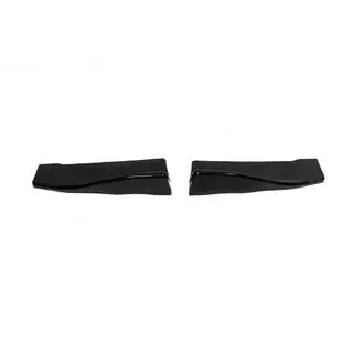 Universal Flap Rear Bumper Extensions Type-C (2 pcs, Gloss Black, ABS Plastic) photo 4