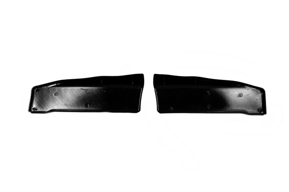 Universal Flap Rear Bumper Extensions Type-C (2 pcs, Gloss Black, ABS Plastic) Photo 5
