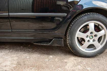 Universal Flap Rear Bumper Extensions Type-D (2 pcs, Gloss Black, ABS Plastic) photo 9