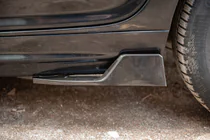 Universal Flap Rear Bumper Extensions Type-D (2 pcs, Gloss Black, ABS Plastic) photo 4
