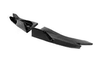Universal Flap Rear Bumper Extensions Type-D (2 pcs, Gloss Black, ABS Plastic) photo 6